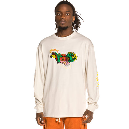 GRIMEY LIVEUTION LONG SLEEVE TEE WHITE