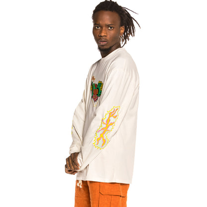 GRIMEY LIVEUTION LONG SLEEVE TEE WHITE