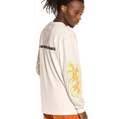 GRIMEY LIVEUTION LONG SLEEVE TEE WHITE
