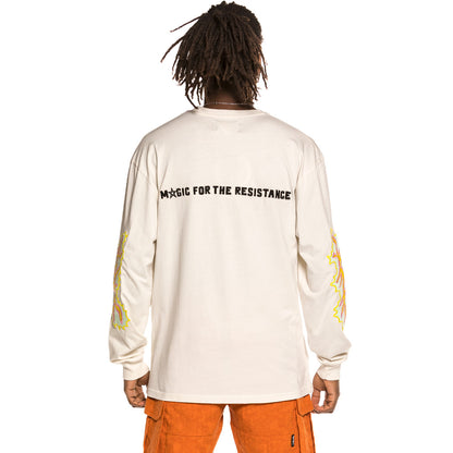 GRIMEY LIVEUTION LONG SLEEVE TEE WHITE