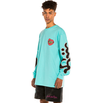 GRIMEY DAY DREAMER LONG SLEEVE TEE BLUE