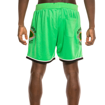 GRIMEY STRANGE FRUIT MESH SHORTS GREEN