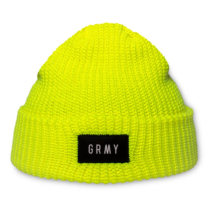 GRIMEY FLYING SAUCER BEANIE FLUOR YELLOW