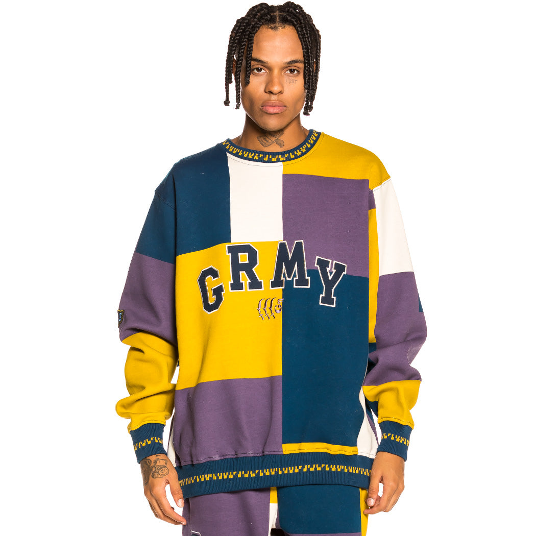 GRIMEY SINGGANG JUNCTION ALL OVER PRINT CREWNECK NAVY