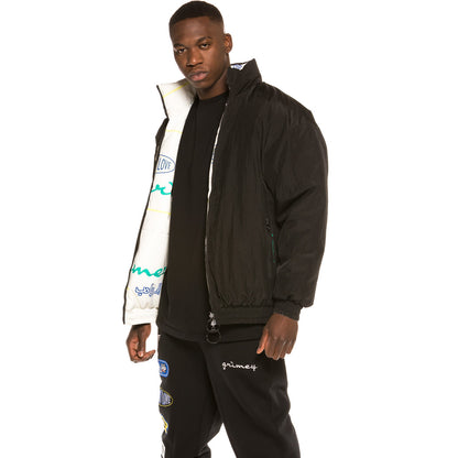 GRIMEY ARCH RIVAL REVERSIBLE PUFFY JACKET BLK