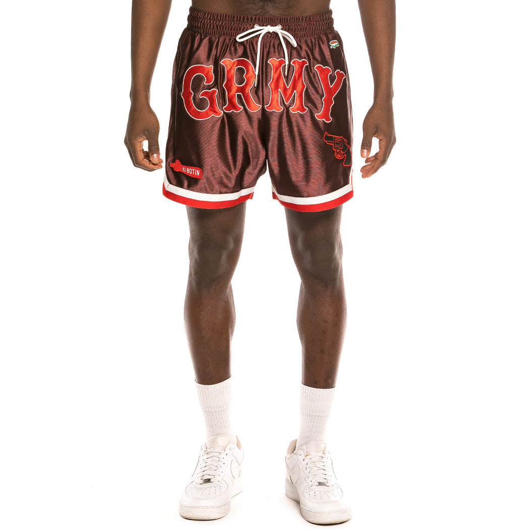 GRIMEY THE LOOT RUNNING SHORTS BROWN