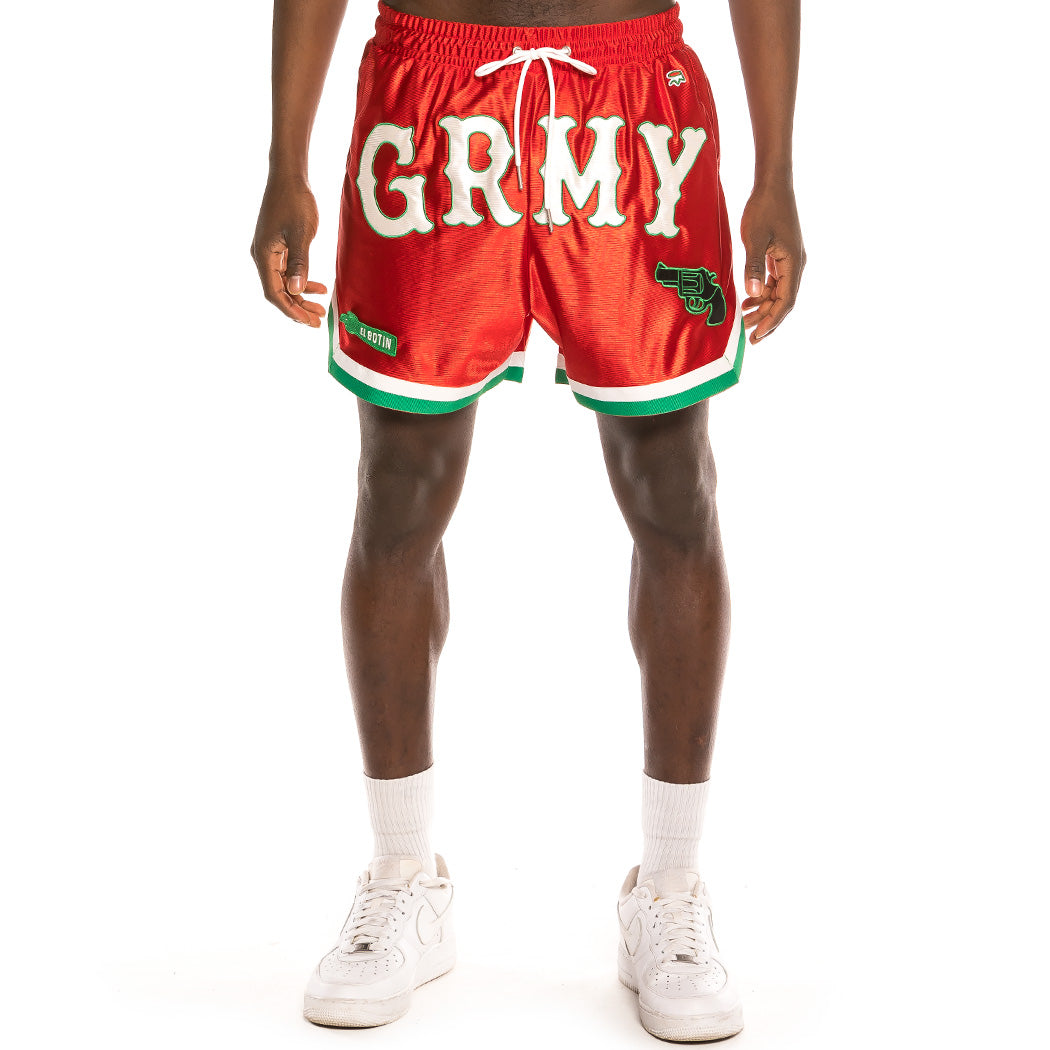 GRIMEY THE LOOT RUNNING SHORTS RED