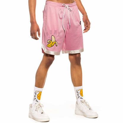 GRIMEY JUNGLE PUNCH RUNNING SHORTS PINK