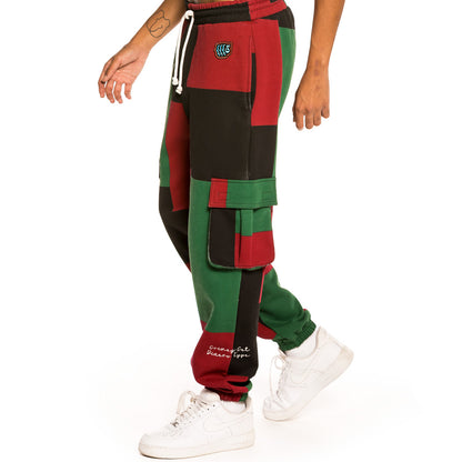 GRIMEY SINGGANG JUNCTION ALL OVER PRINT SWEATPANTS RED