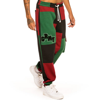 GRIMEY SINGGANG JUNCTION ALL OVER PRINT SWEATPANTS RED