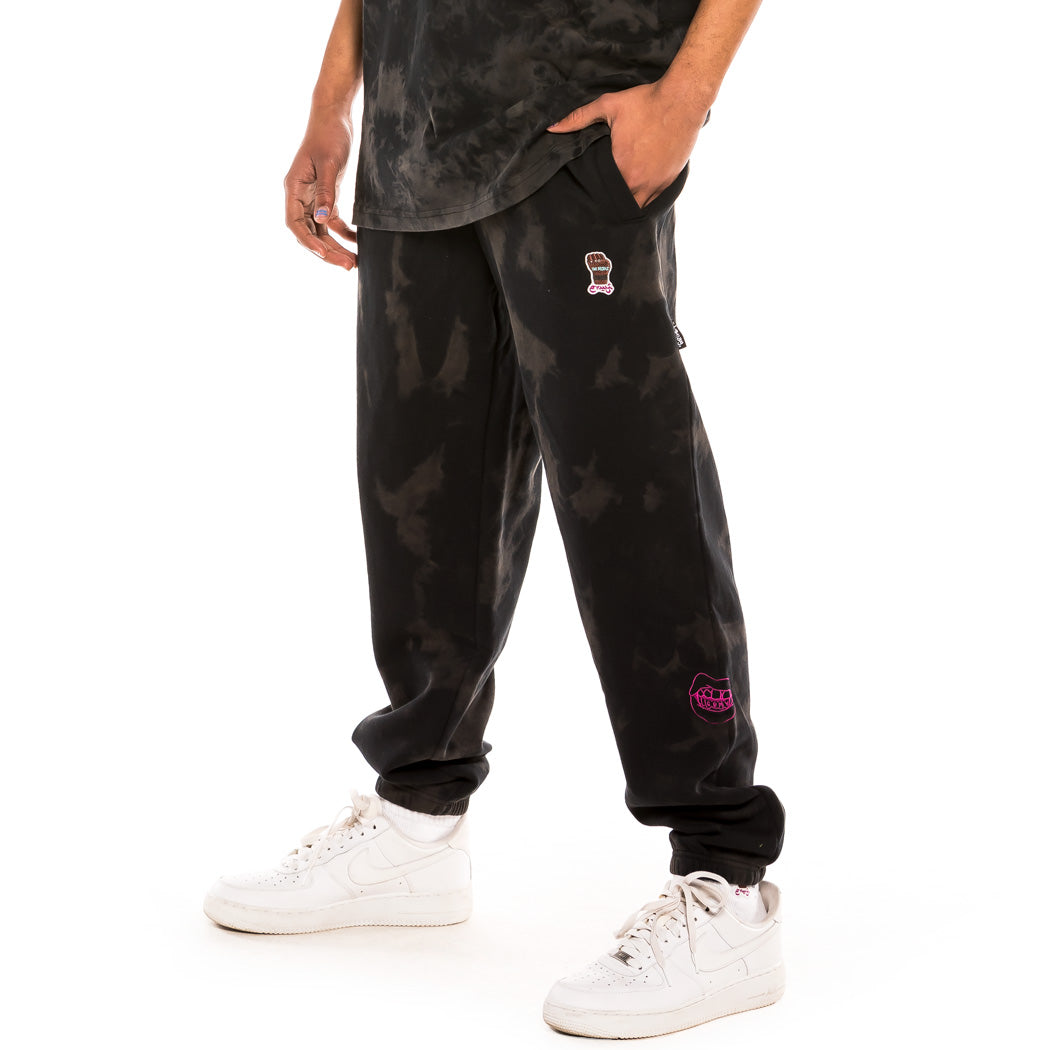 GRIMEY DAY DREAMER BLEACHED SWEATPANTS BLEACHED BLACK