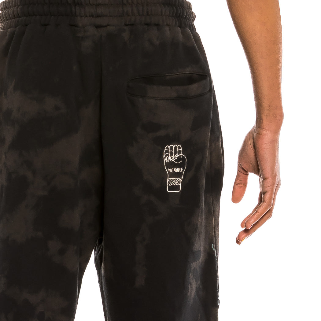 GRIMEY DAY DREAMER BLEACHED SWEATPANTS BLEACHED BLACK Grimey Store