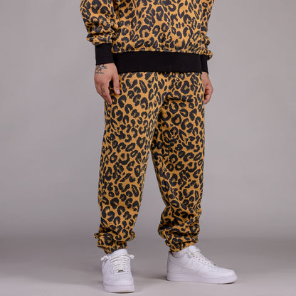 GRIMEY WESTBOUND ALL OVER PRINT SWEATPANTS LEOPARD