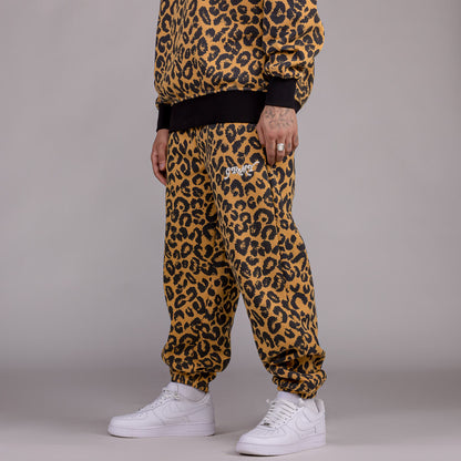 GRIMEY WESTBOUND ALL OVER PRINT SWEATPANTS LEOPARD