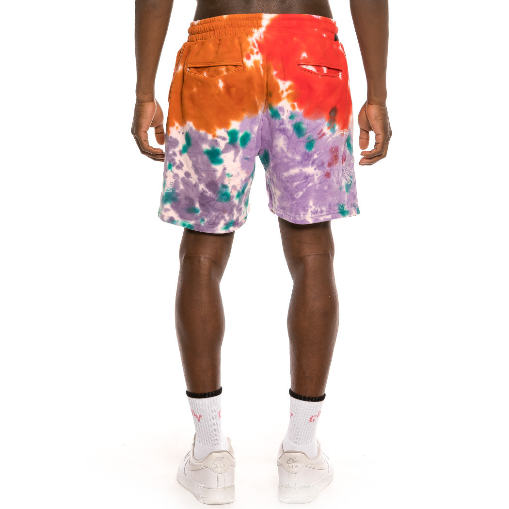 GRIMEY LIVEUTION MAGIC 4 RESISTANCE TIE DYE SWEATSHORTS TIE DYE