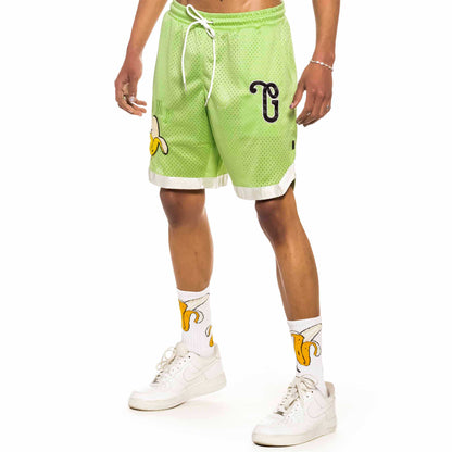 GRIMEY JUNGLE PUNCH RUNNING SHORTS GREEN