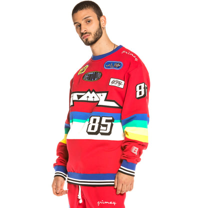 GRIMEY ARCH RIVAL CREWNECK RED