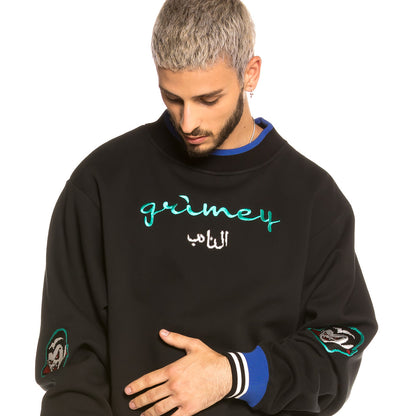 GRIMEY ARCH RIVAL GHETTO LOVE CREWNECK BLK