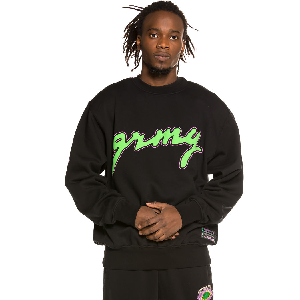 GRIMEY STRANGE FRUIT CREWNECK BLACK