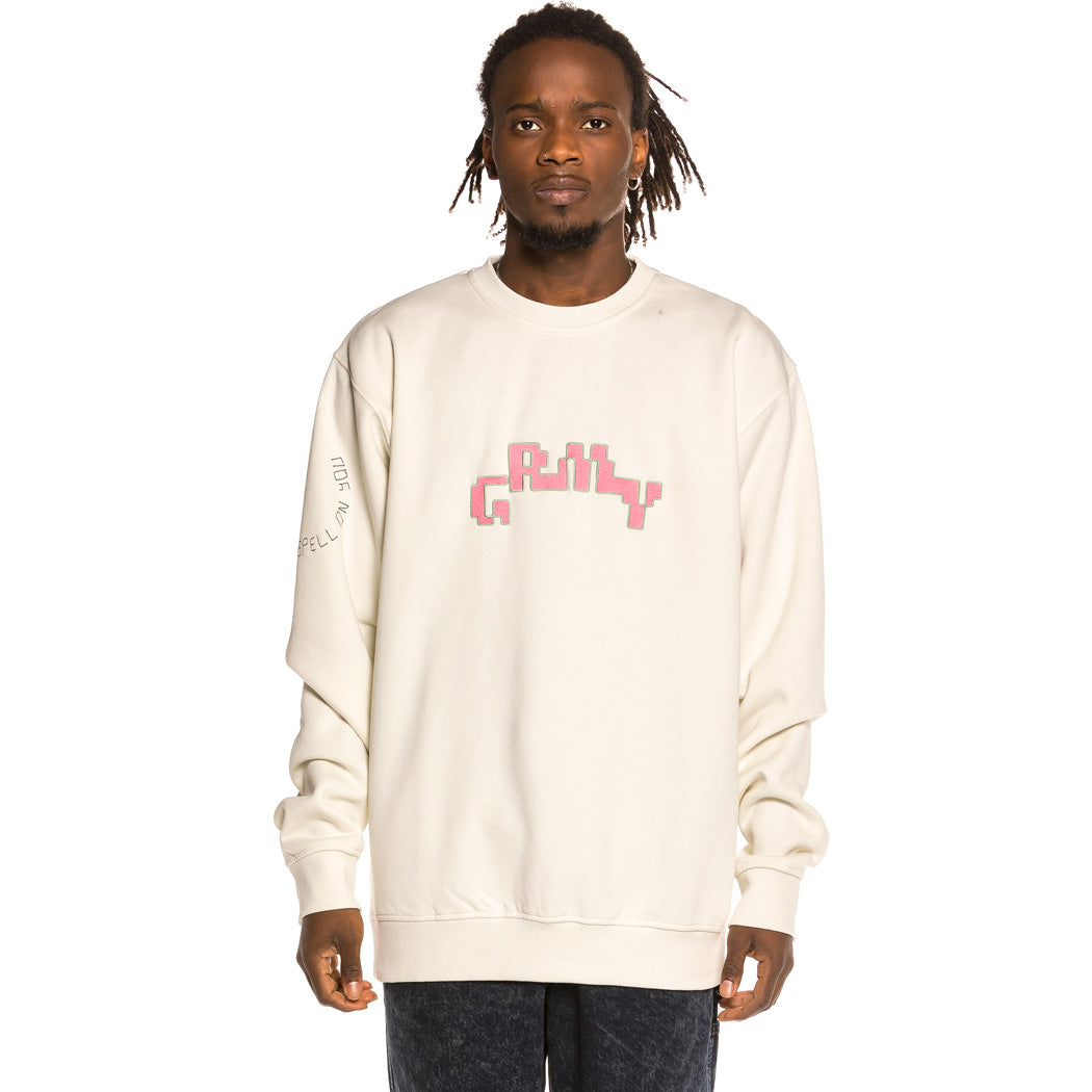 GRIMEY LIVEUTION CREWNECK WHITE