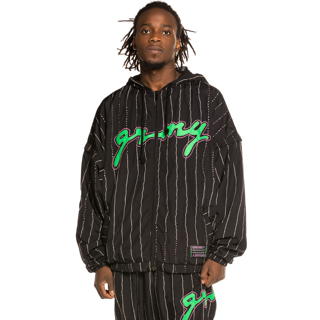 GRIMEY STRANGE FRUIT TRACK JACKET BLACK