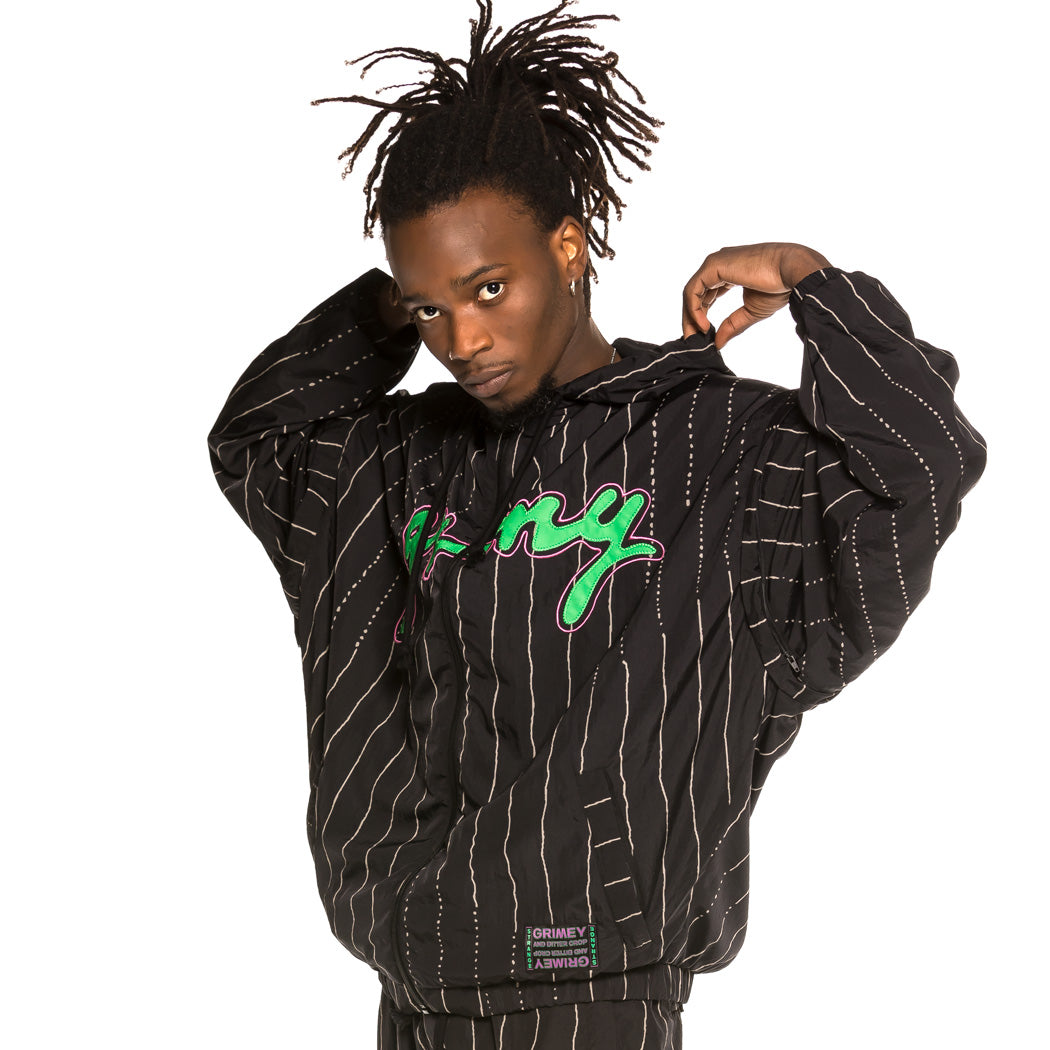 GRIMEY STRANGE FRUIT TRACK JACKET BLACK