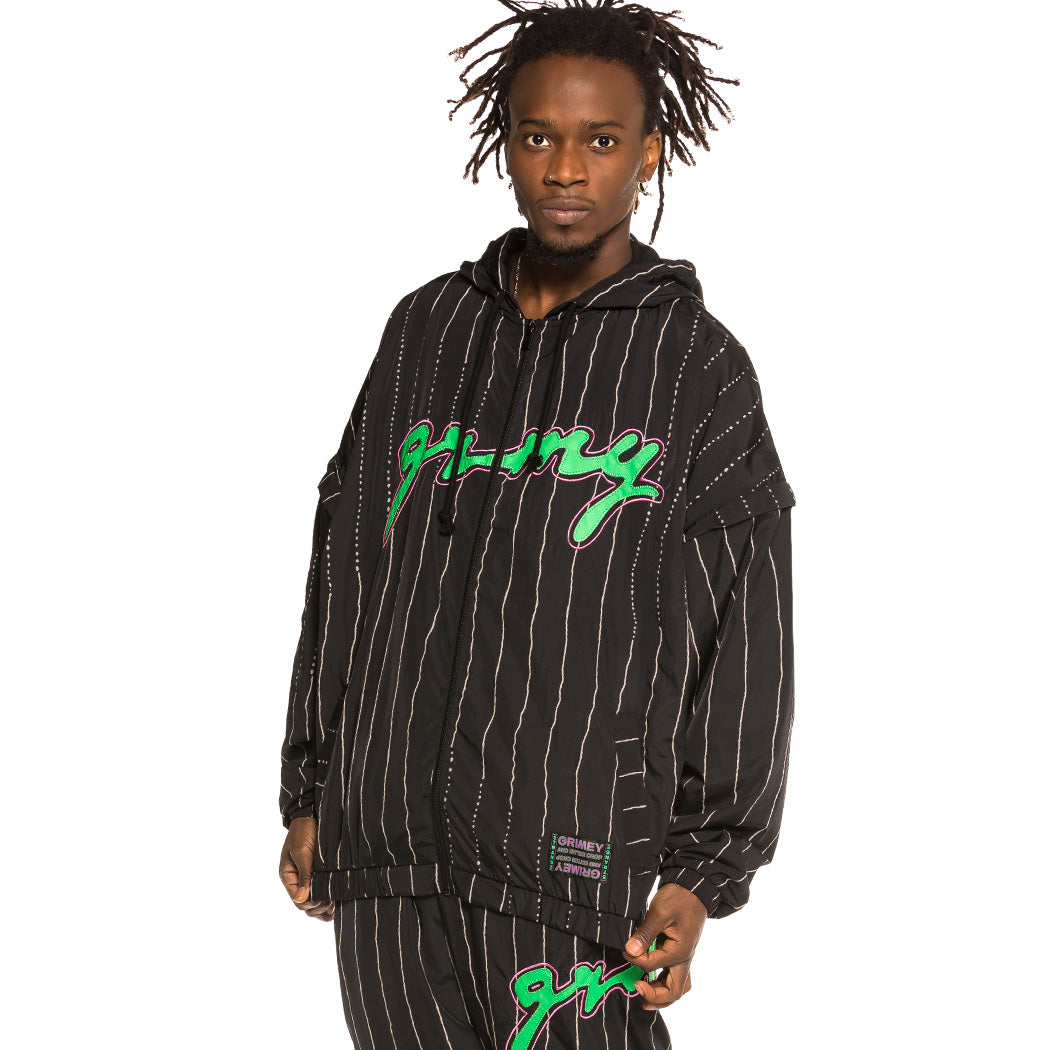 GRIMEY STRANGE FRUIT TRACK JACKET BLACK