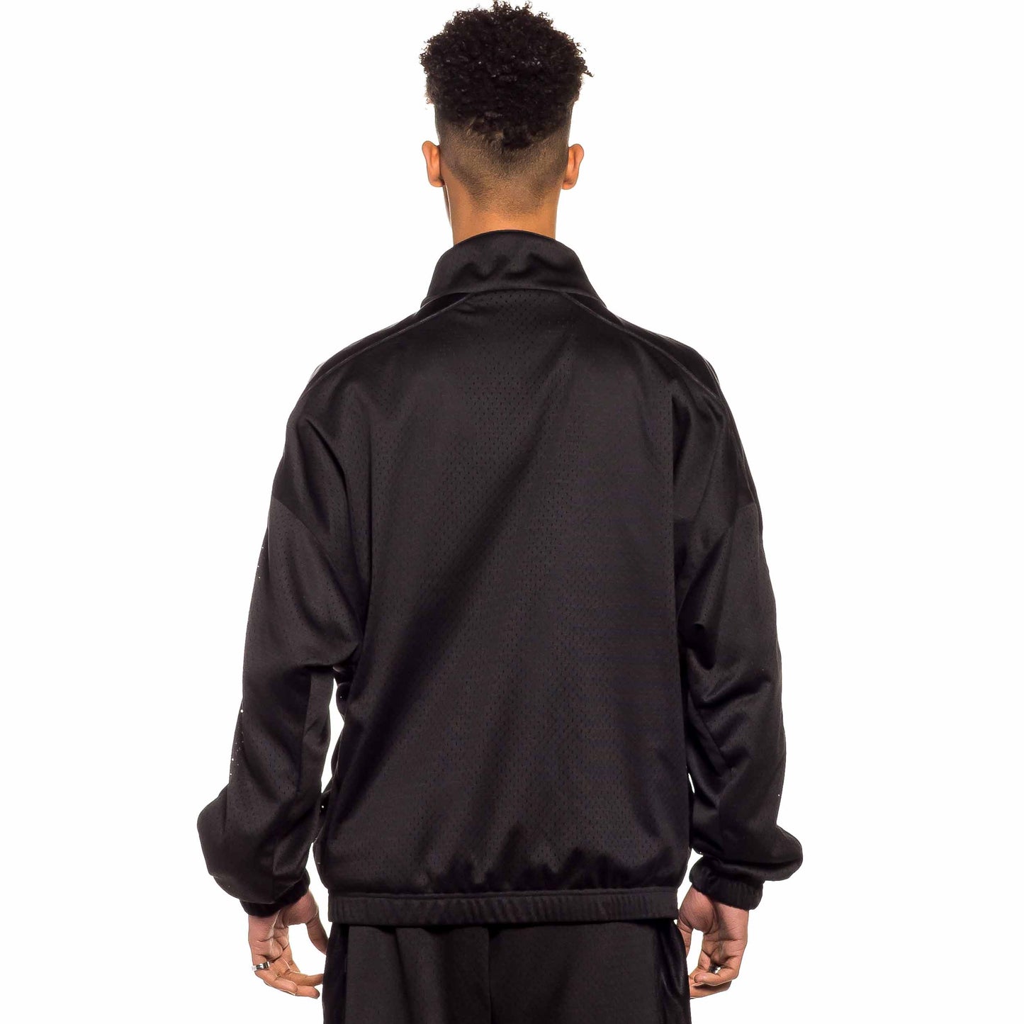 GRIMEY JUNGLE PUNCH MESH TRACK JACKET BLACK