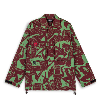 GRIMEY LUST MANTRA TRACK JACKET GREEN