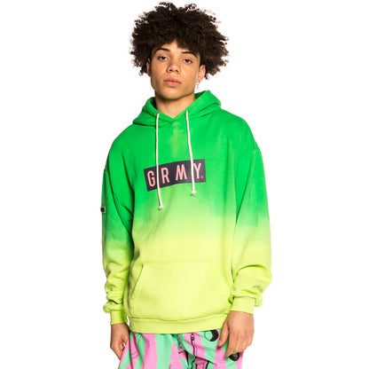 GRIMEY FRENZY GRADIENT HOODIE GREEN