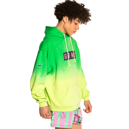 GRIMEY FRENZY GRADIENT HOODIE GREEN