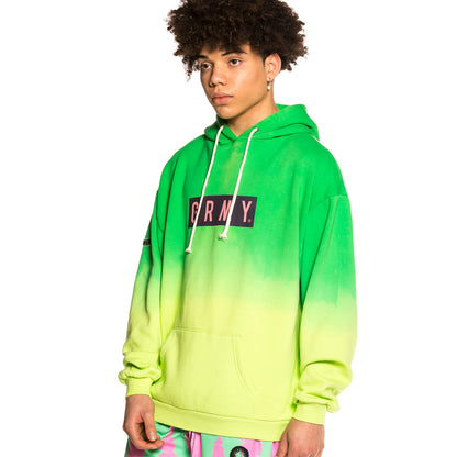 GRIMEY FRENZY GRADIENT HOODIE GREEN