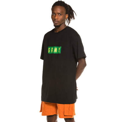 GRIMEY GRIMEY BOX LOGO TEE BLACK
